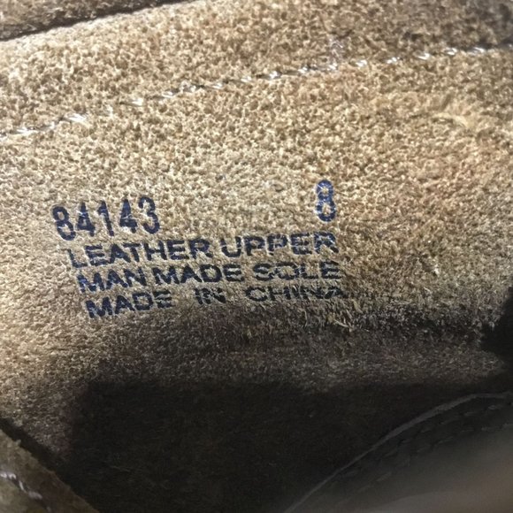 Minnetonka Brown Leather Fringe Boho Hippie Lace Up Tassel Ankle Bootie Women 8 - Picture 9 of 10